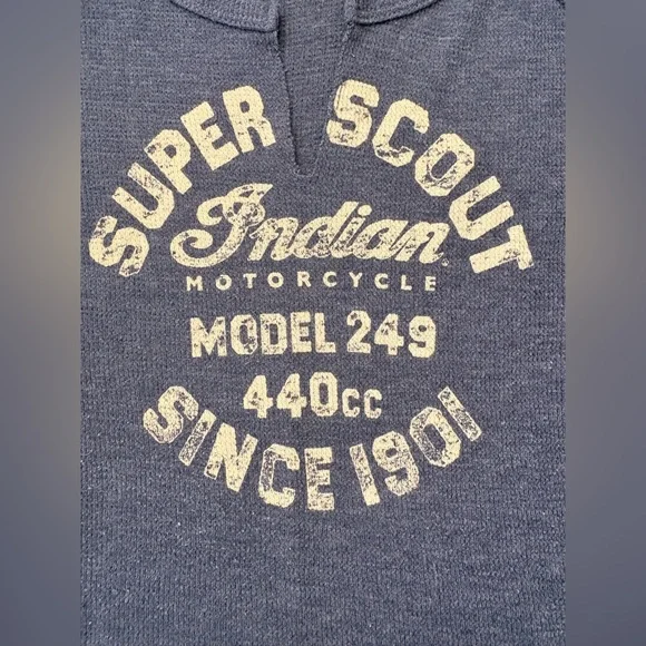 3-Piece Lot - RARE Harley-Davidson Blue Tank Top, Indian, Harley White Tank - Picture 8 of 13